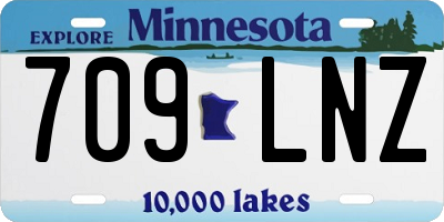 MN license plate 709LNZ