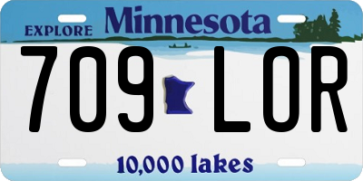 MN license plate 709LOR