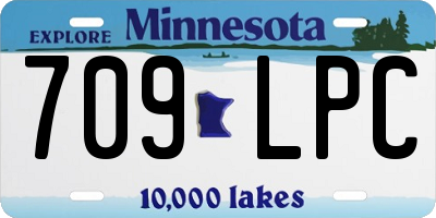 MN license plate 709LPC