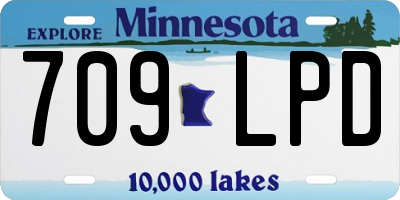 MN license plate 709LPD