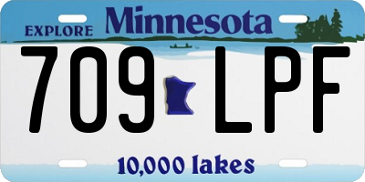 MN license plate 709LPF