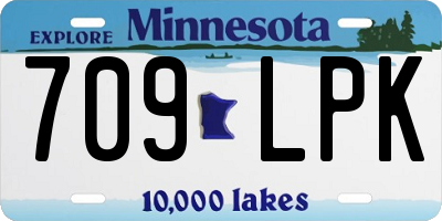 MN license plate 709LPK