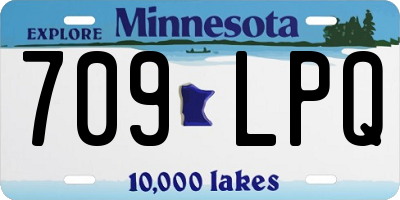 MN license plate 709LPQ