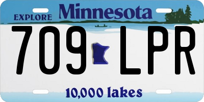 MN license plate 709LPR