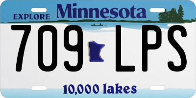 MN license plate 709LPS