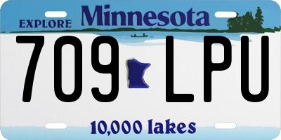 MN license plate 709LPU