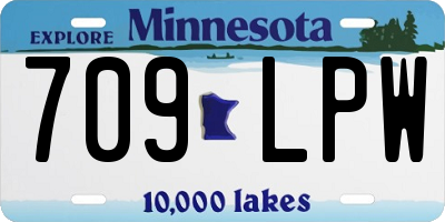 MN license plate 709LPW