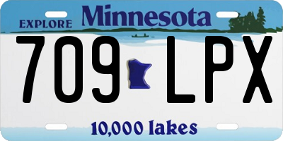MN license plate 709LPX