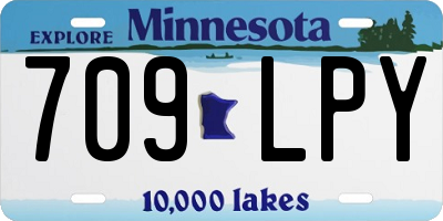 MN license plate 709LPY
