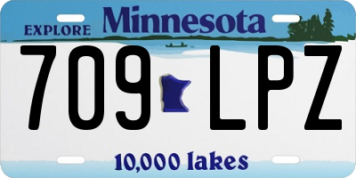 MN license plate 709LPZ