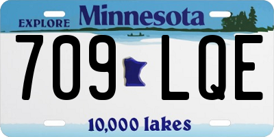 MN license plate 709LQE