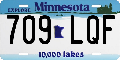 MN license plate 709LQF