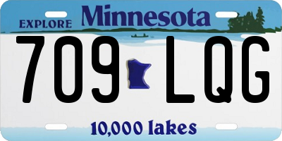 MN license plate 709LQG