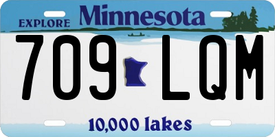 MN license plate 709LQM