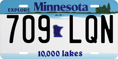 MN license plate 709LQN