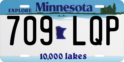 MN license plate 709LQP