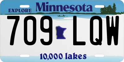 MN license plate 709LQW