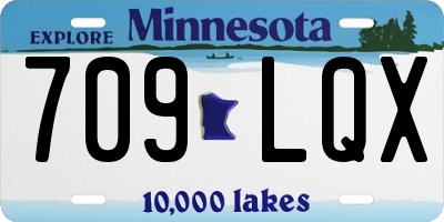 MN license plate 709LQX