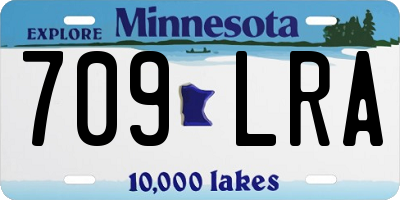 MN license plate 709LRA