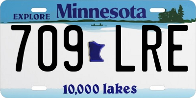 MN license plate 709LRE