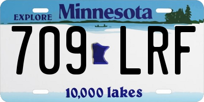 MN license plate 709LRF