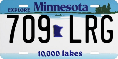 MN license plate 709LRG