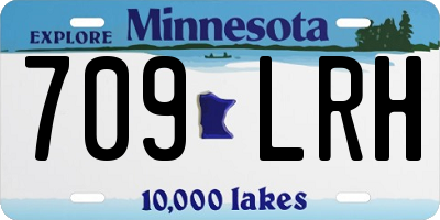 MN license plate 709LRH