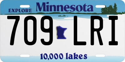 MN license plate 709LRI