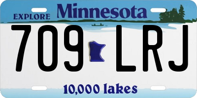 MN license plate 709LRJ