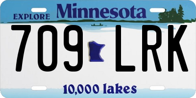MN license plate 709LRK