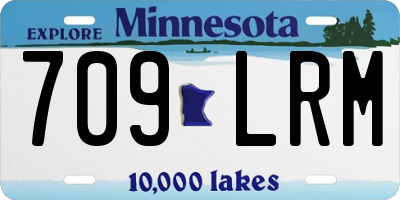 MN license plate 709LRM