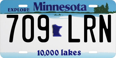 MN license plate 709LRN