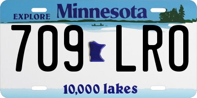 MN license plate 709LRO
