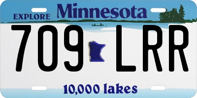 MN license plate 709LRR