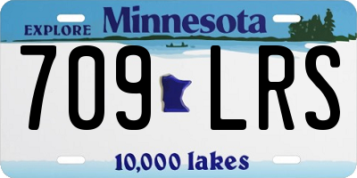 MN license plate 709LRS