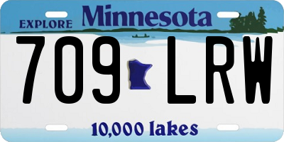 MN license plate 709LRW