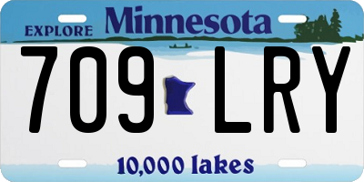 MN license plate 709LRY