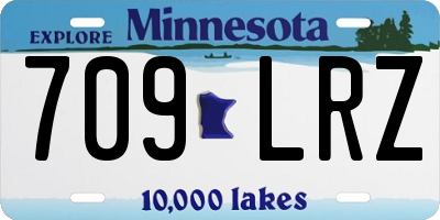 MN license plate 709LRZ