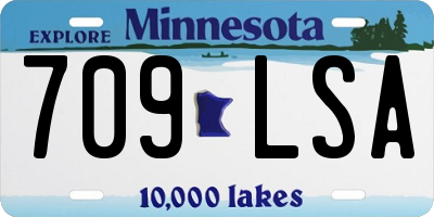 MN license plate 709LSA