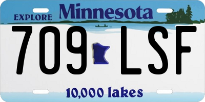 MN license plate 709LSF