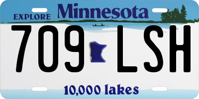 MN license plate 709LSH