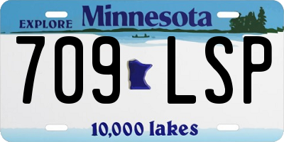MN license plate 709LSP