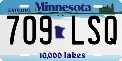 MN license plate 709LSQ