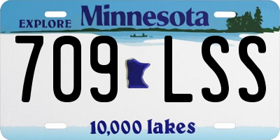 MN license plate 709LSS