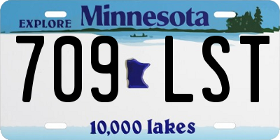 MN license plate 709LST