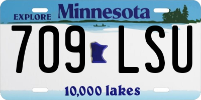 MN license plate 709LSU
