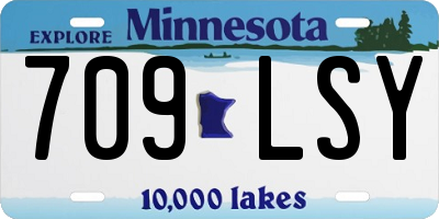 MN license plate 709LSY