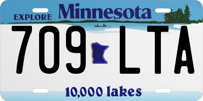 MN license plate 709LTA