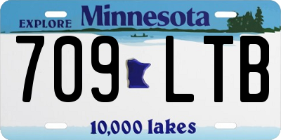 MN license plate 709LTB