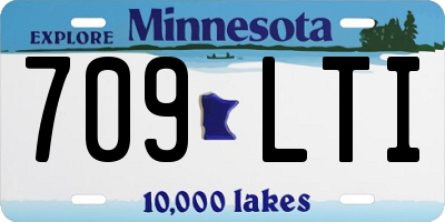 MN license plate 709LTI